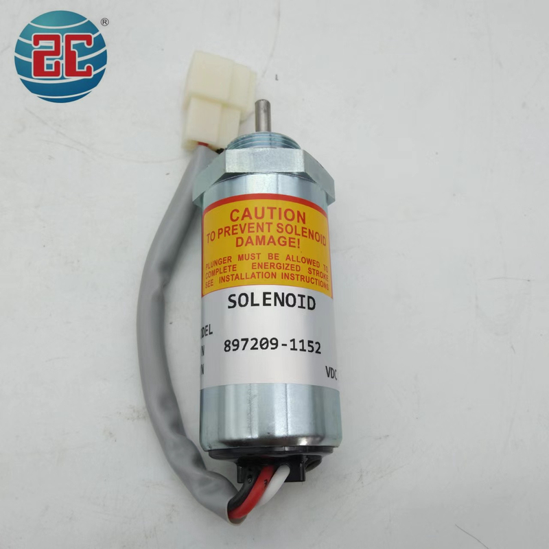 HITACHI MV2-40 EX40 SK75 4LE1 4LE2 এর জন্য 897209-1152 এক্সকাভেটর স্টপ সোলেনয়েড ভালভ