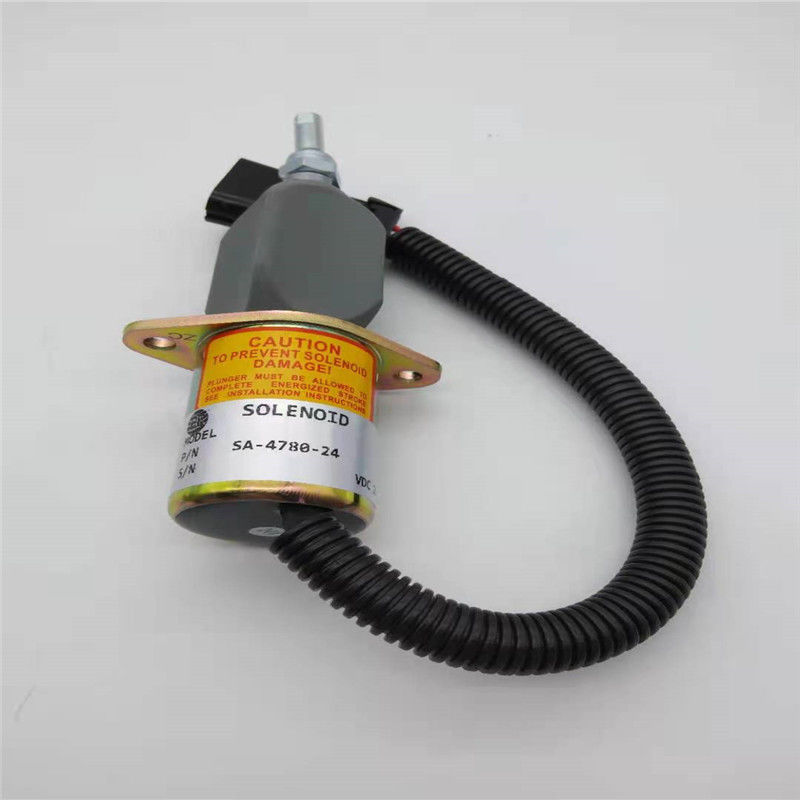 SA-4780-24 স্টপ সোলেনয়েড ভালভ উডওয়ার্ড ইঞ্জিন পার্ট 24V ব্ল্যাক প্লাগের জন্য উপযুক্ত