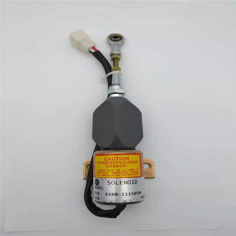 6108-1115030 YUCHAI YC85 YC135 খননকারী ইঞ্জিনের জন্য সোলেনয়েড ভালভ 24V ফিট বন্ধ করুন